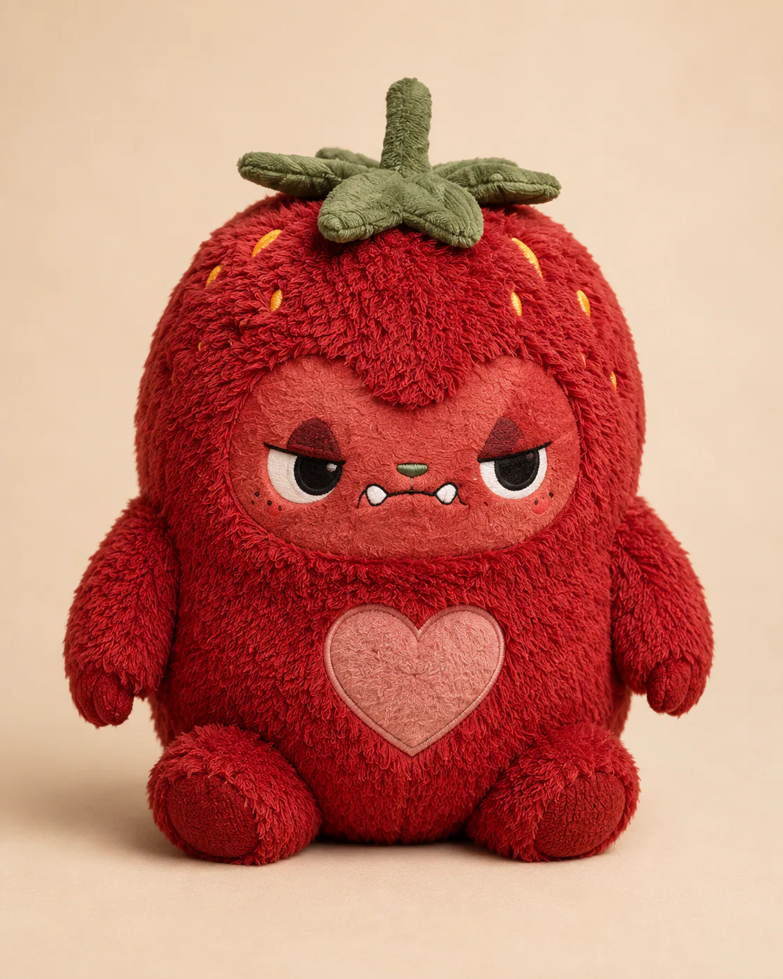 MOONWILD — Original Collectible Plush Family: BERRY GRUMP / Strawberry Temper