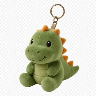 Finished green dragon plush